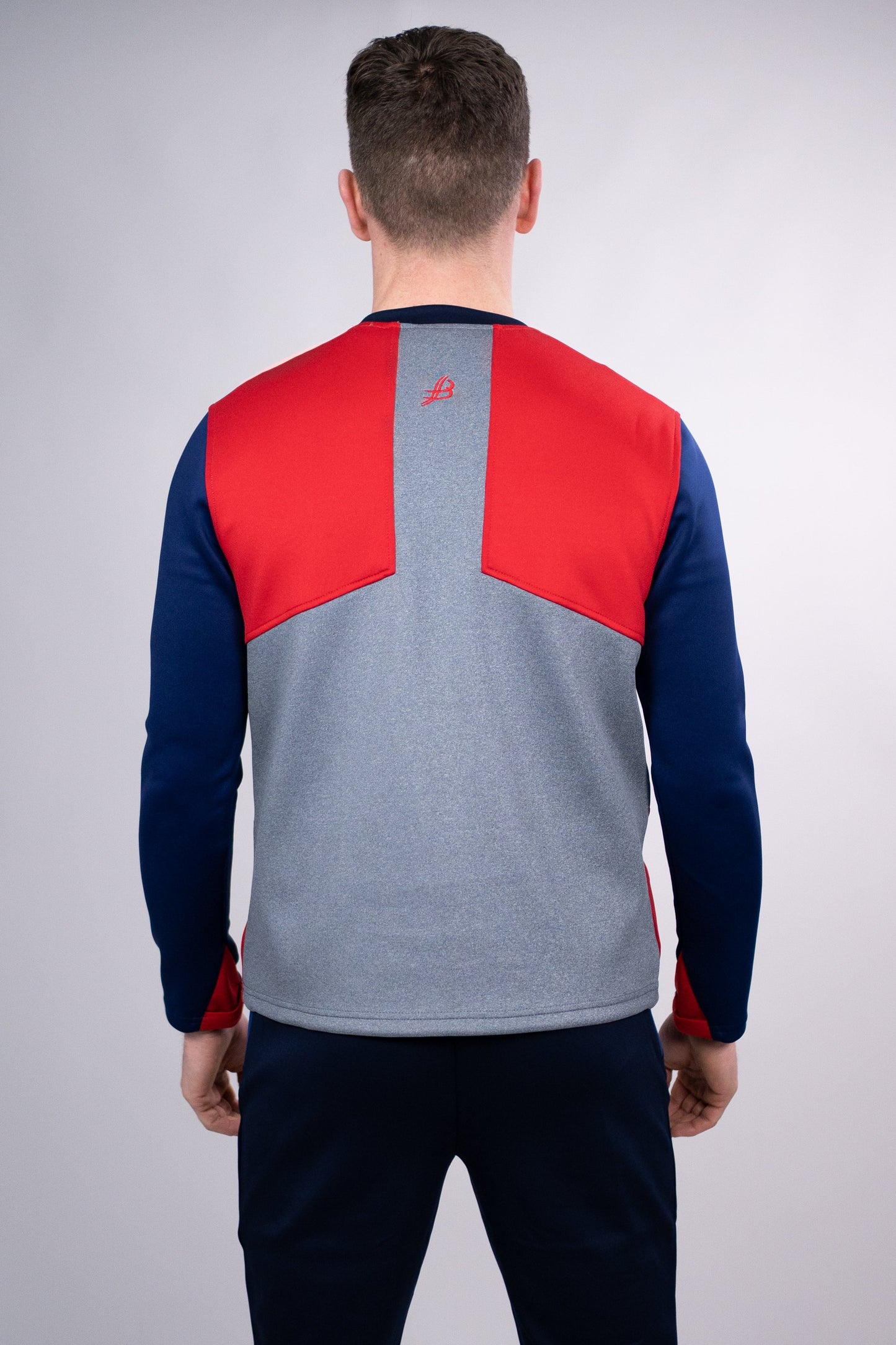 BUA20 Adult Crew Neck (Red & Navy) X LARGE