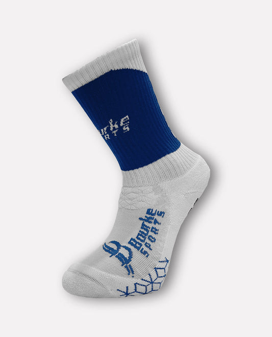 Miniz Chevron Socks (Kids 12-3) Blue & White
