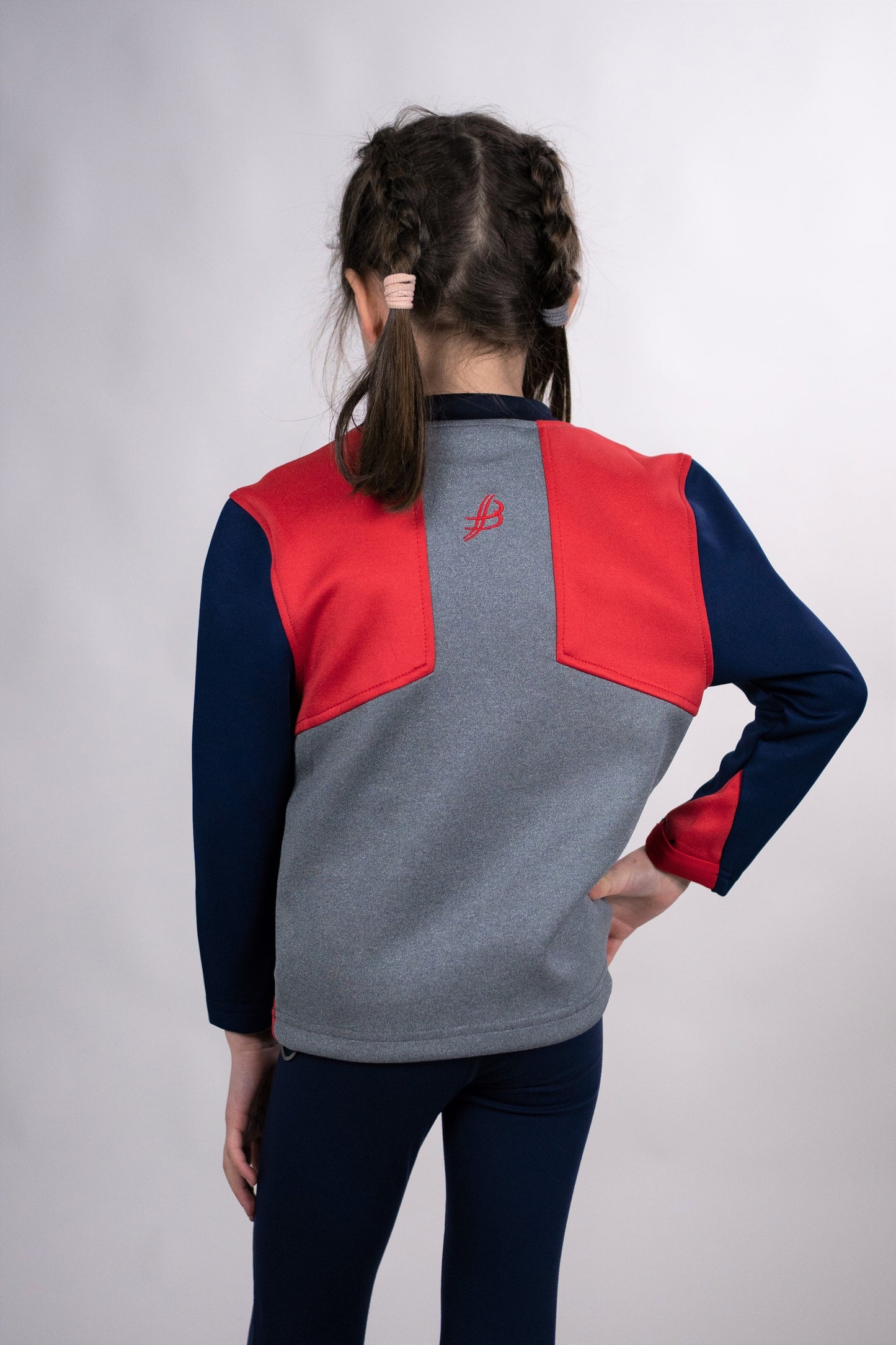 BUA20 Kids Crew Neck (Red & Navy) Age 7/8