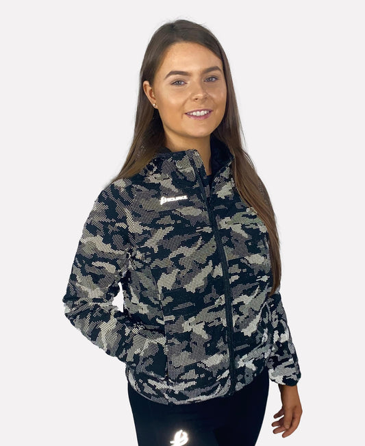Reflective Camo Kids Jacket (Navy) Age 13