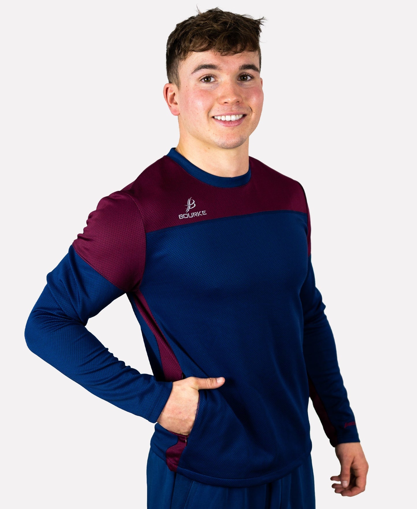 TACA Crew Neck (Maroon/Navy) Age 5/6