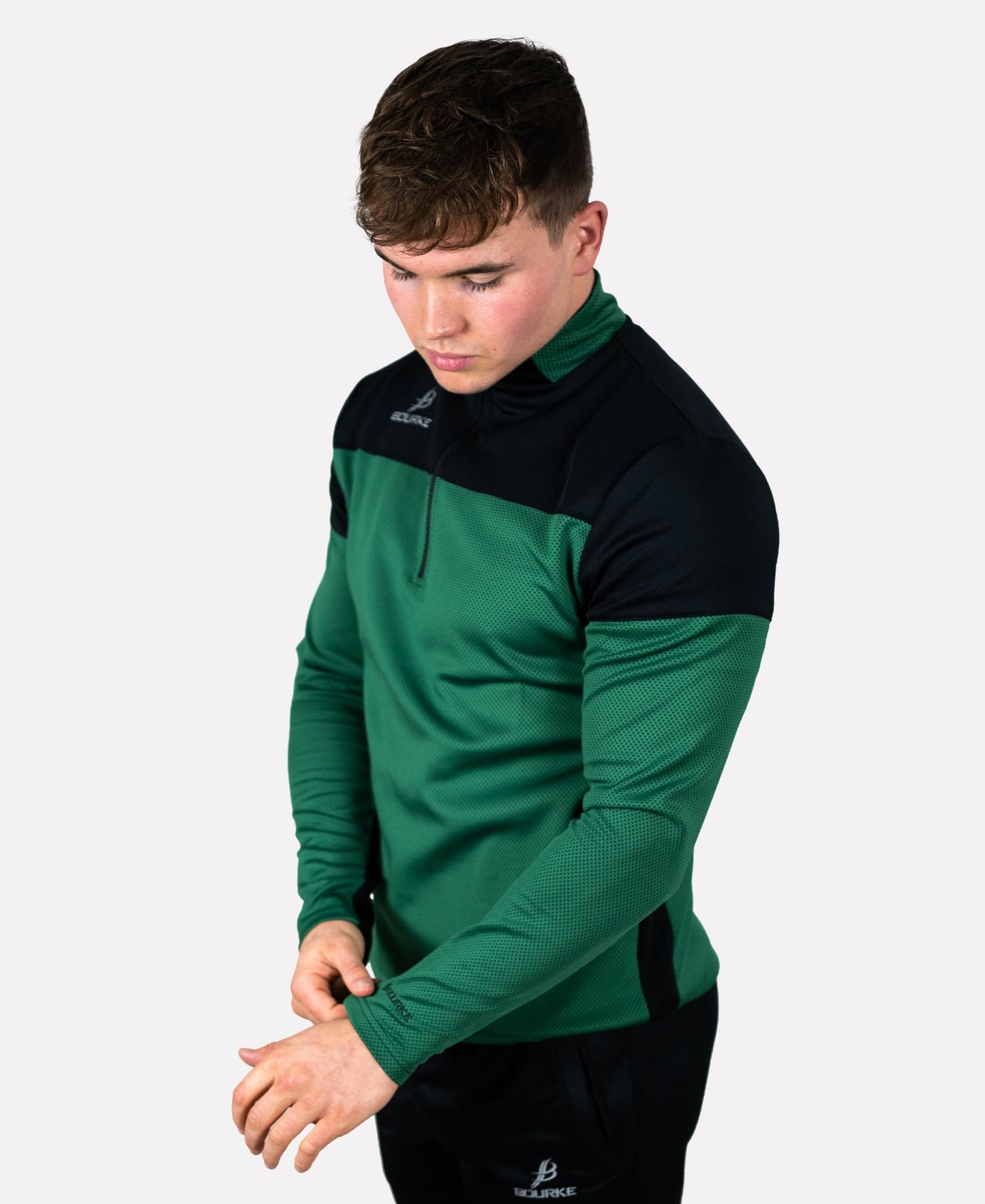 TACA Kids Half Zip (Green/Black) Age 7/8