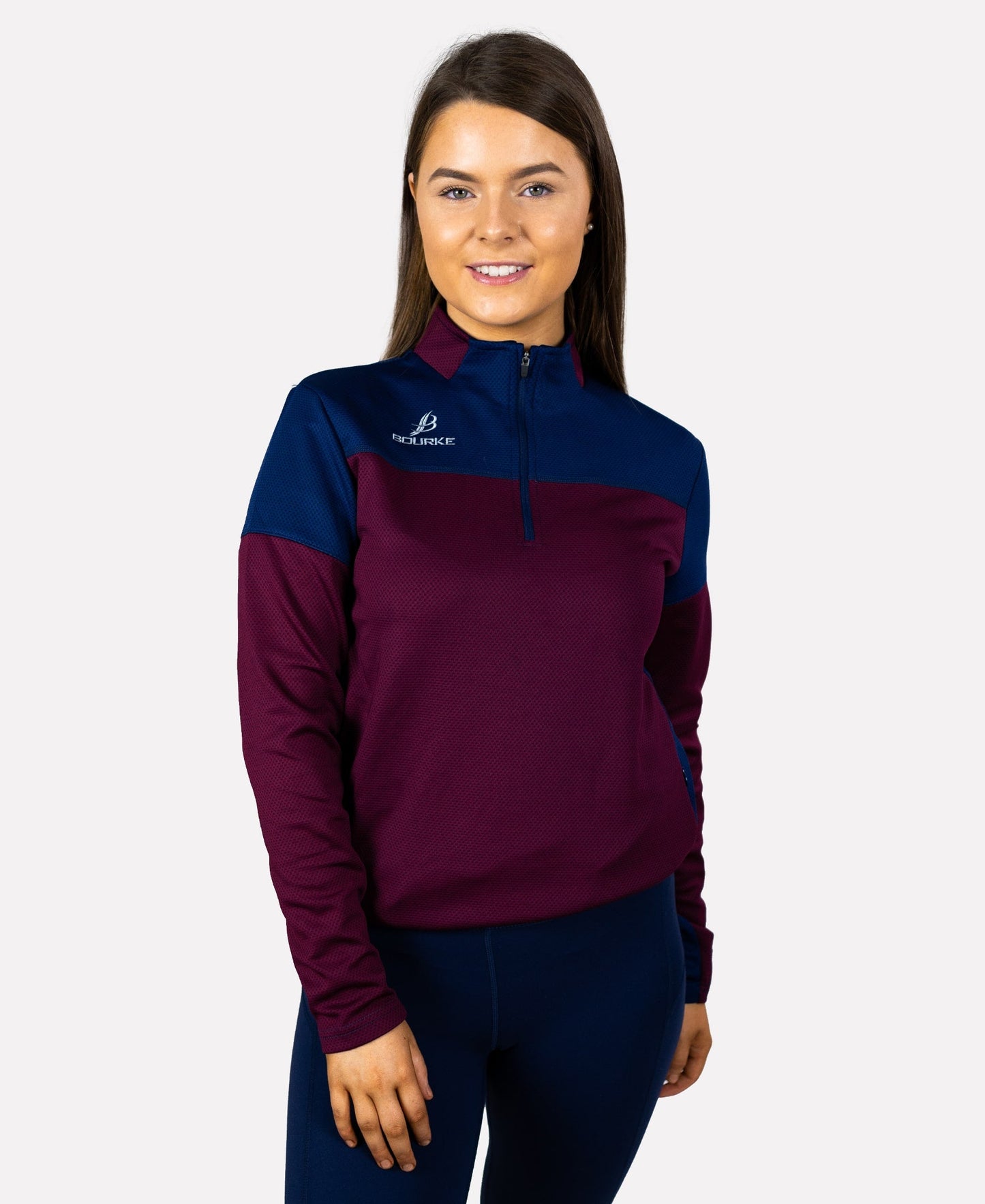 TACA Kids Half Zip (Maroon/Navy) Age 5/6