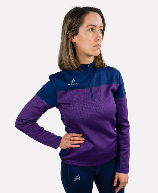 TACA Kids Half Zip (Purple/Navy) Age 7/8