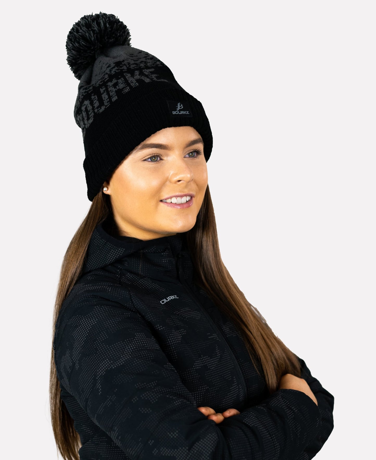 TACA Fleece Lined Bobble Hat Blue/Black
