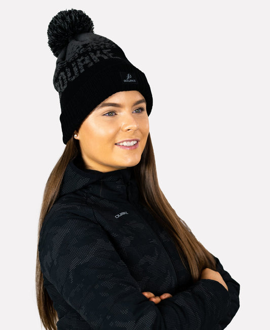 TACA Fleece Lined Bobble Hat Blue/Black