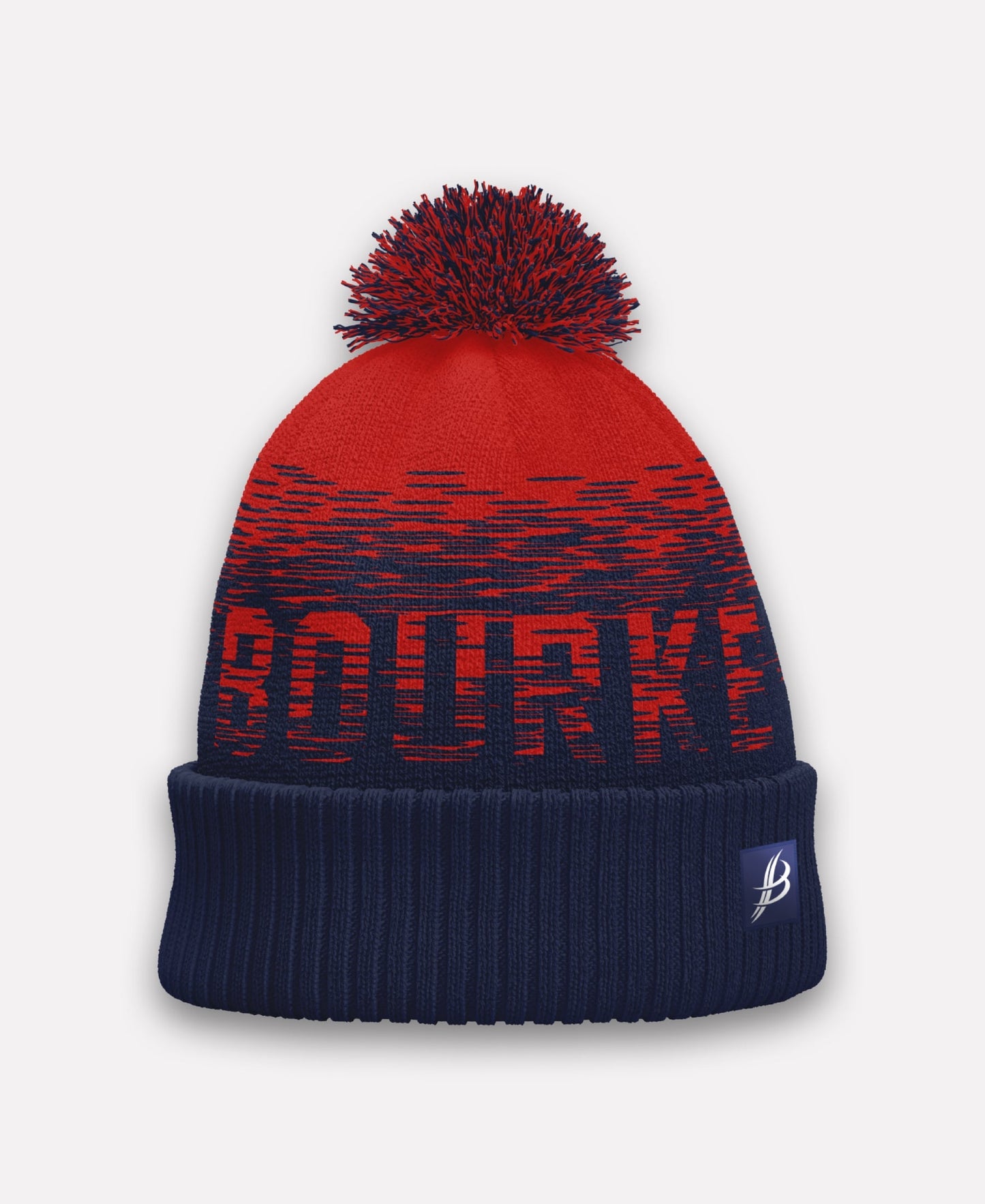 TACA Fleece Lined Bobble Hat Red/Black