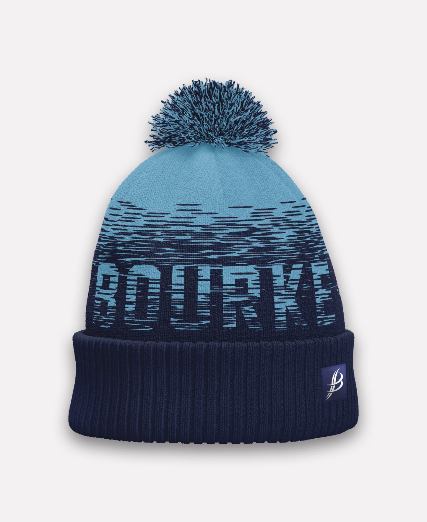 TACA Fleece Lined Bobble Hat Navy/Sky