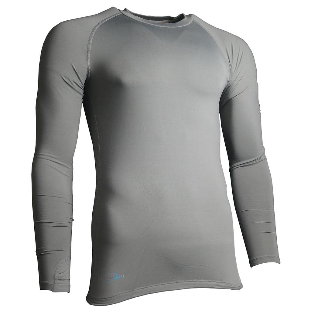 Precision Essential Baselayer Long Sleeve Shirt Adult Grey XLarge 46-48"