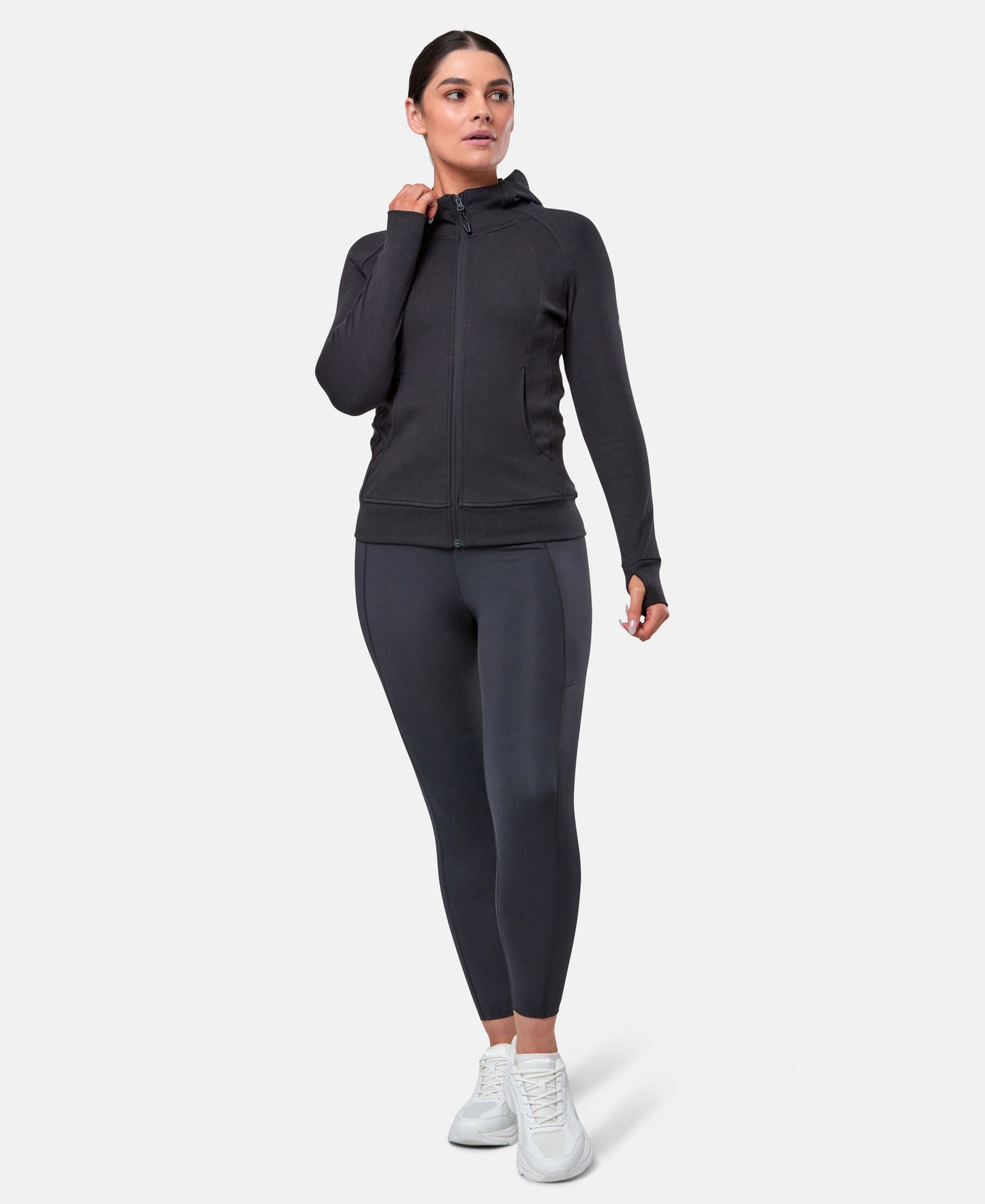 Women's Motion Full Zip Hoody (Charcoal Charge)