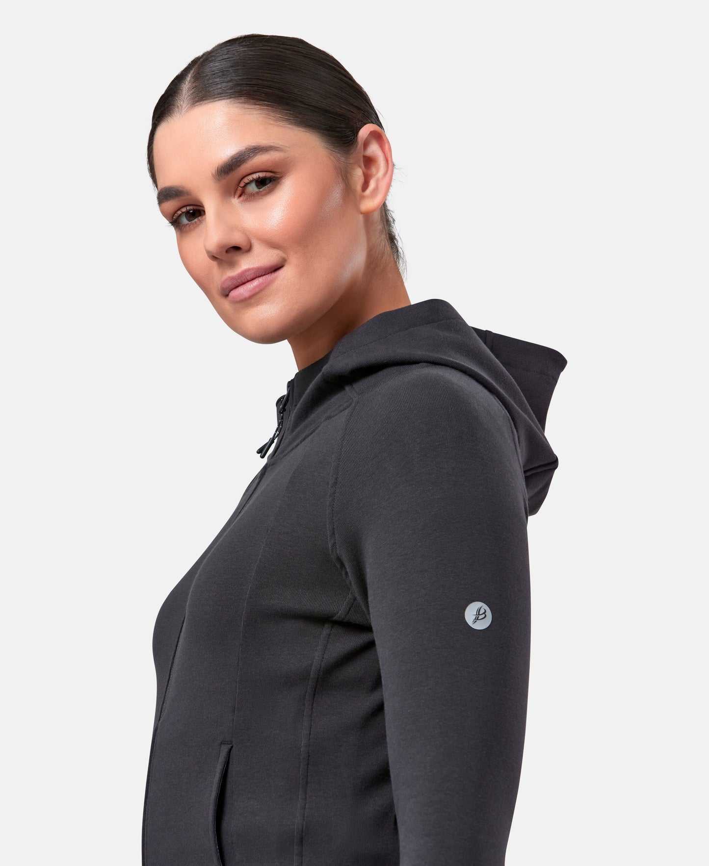 Women's Motion Full Zip Hoody (Charcoal Charge)