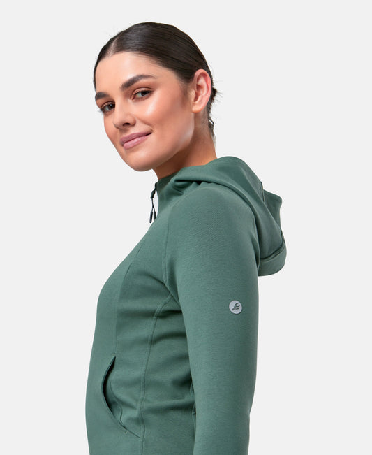 Women's Motion Full Zip Hoody (Sage Surge)