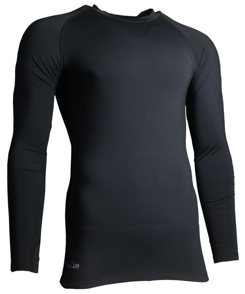 Precision Essential Baselayer Long Sleeve Shirt Adult Black XXLarge 48-50"