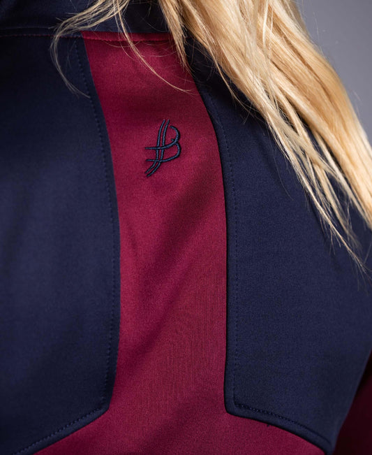BUA20 Adult Half Zip (Maroon) XXX LARGE