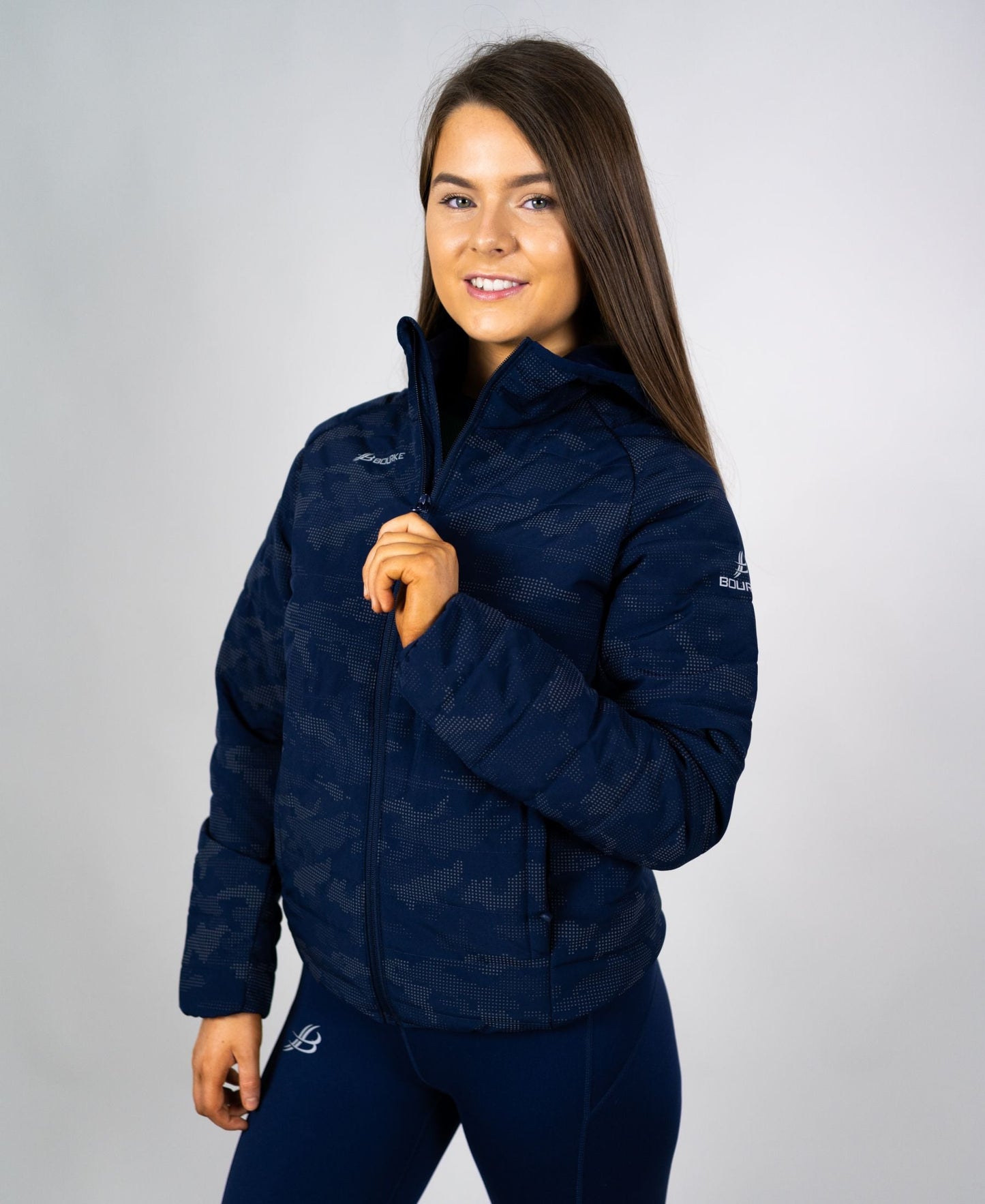 Reflective Camo Adult Jacket (Navy) SMALL