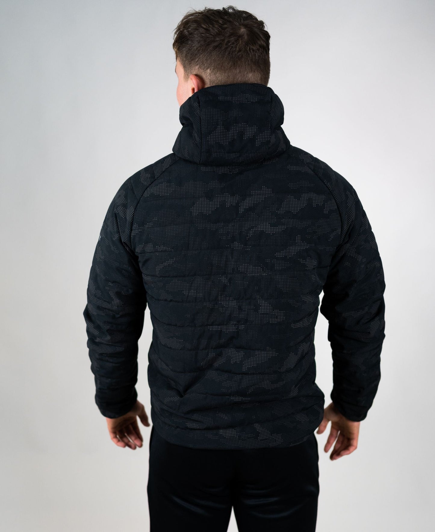 Reflective Camo Kids Jacket (Black) Age 9/10