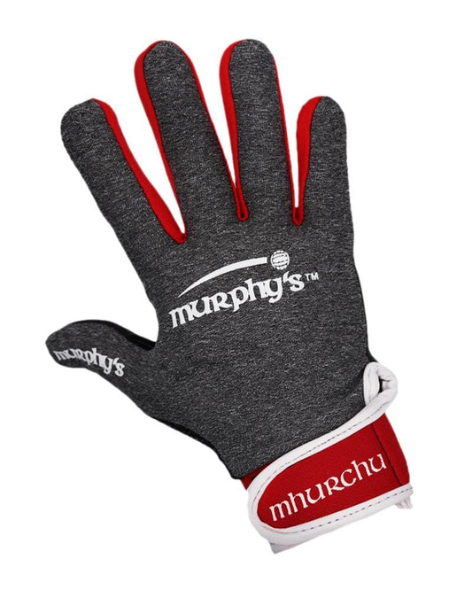 Murphys Gaelic Gloves Junior Grey/Red/White 5 / Under 10