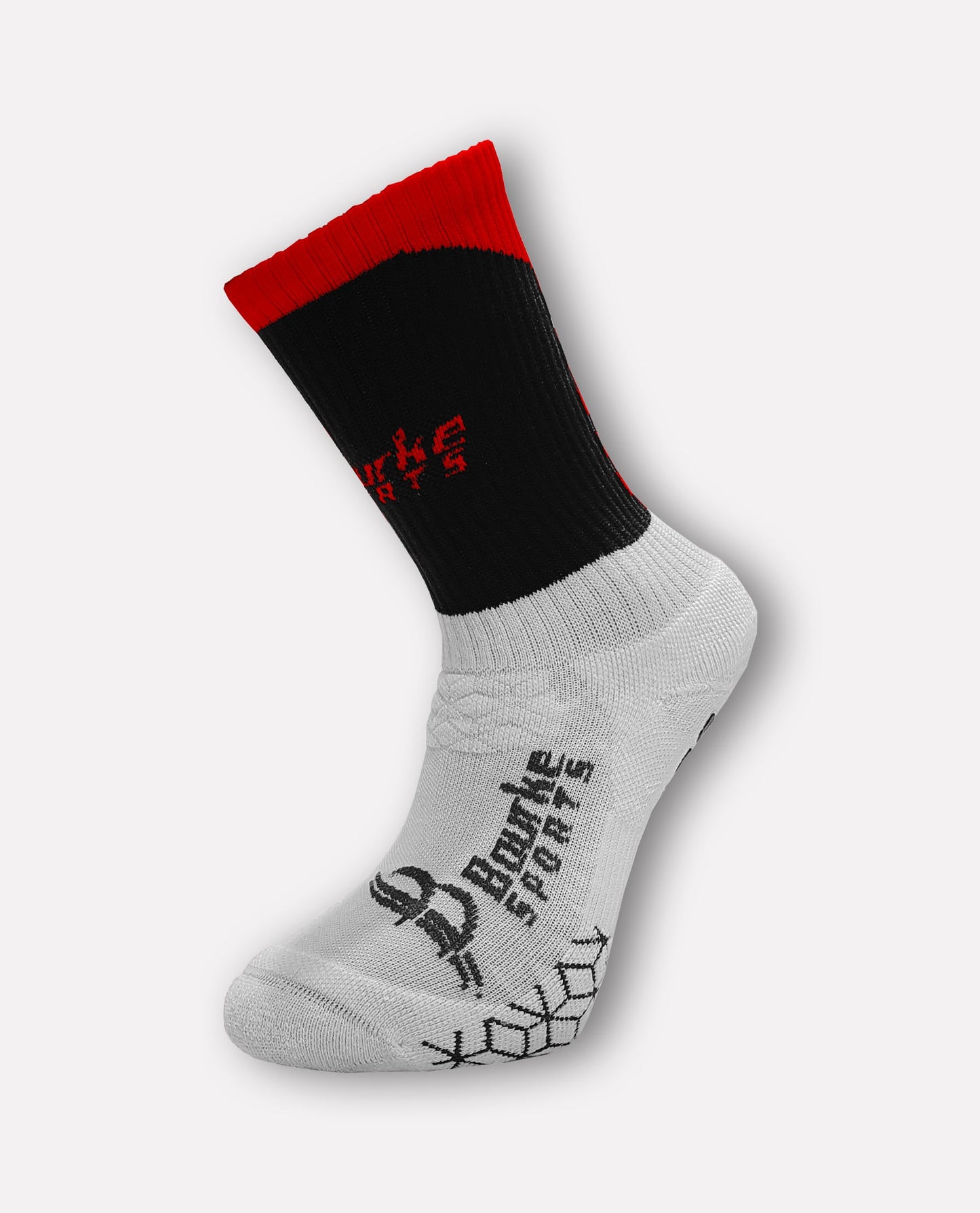 Miniz Chevron Socks (Kids 12-3) Black & Red