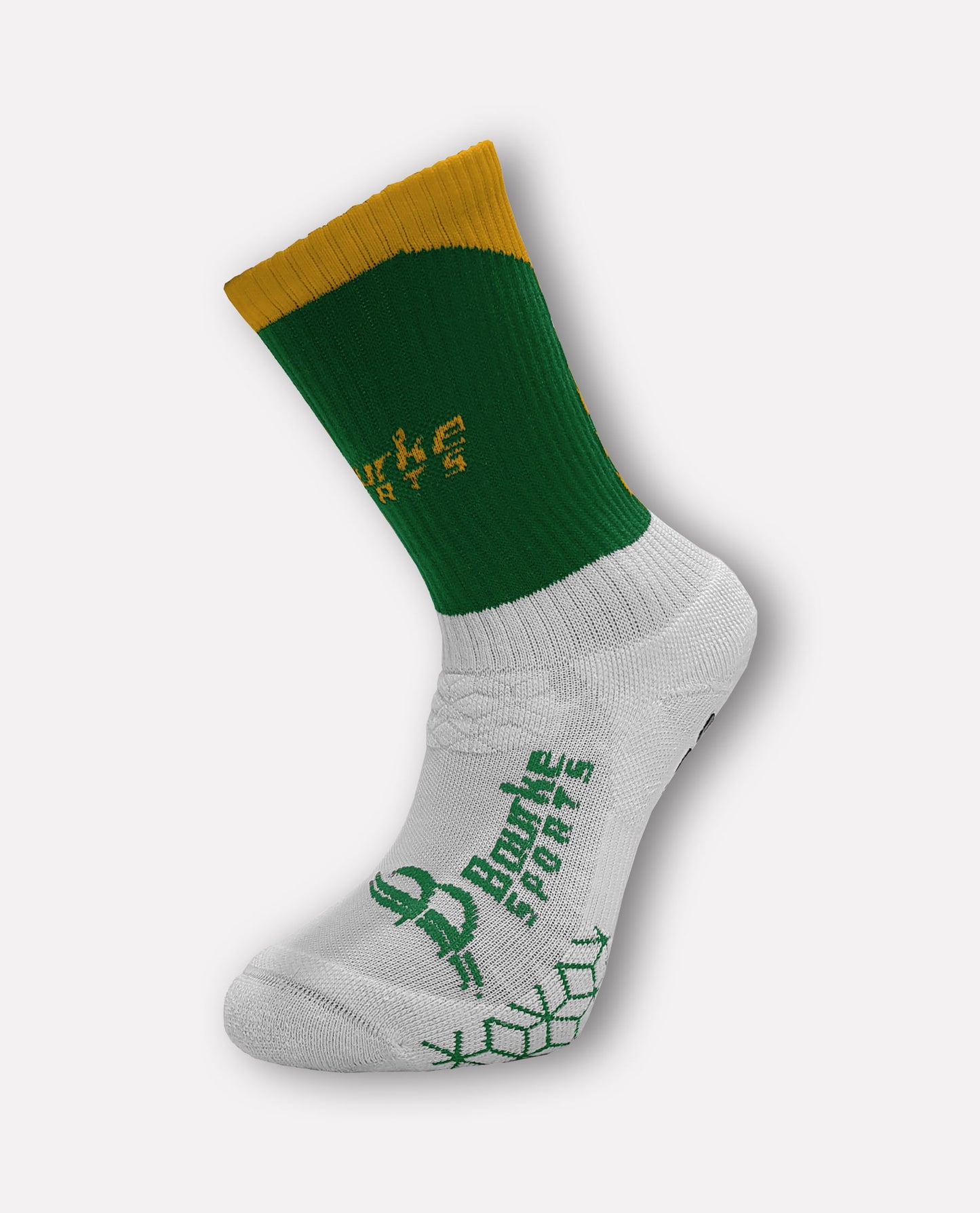 Miniz Chevron Socks (Kids 12-3) Green & Amber