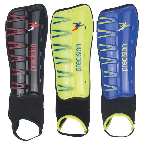 Precision Pro Shin & Ankle Pads XSmall Blue/Fluo Lime