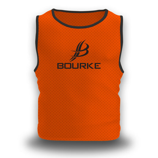Diamond Mesh Bibs Kids Flo Orange