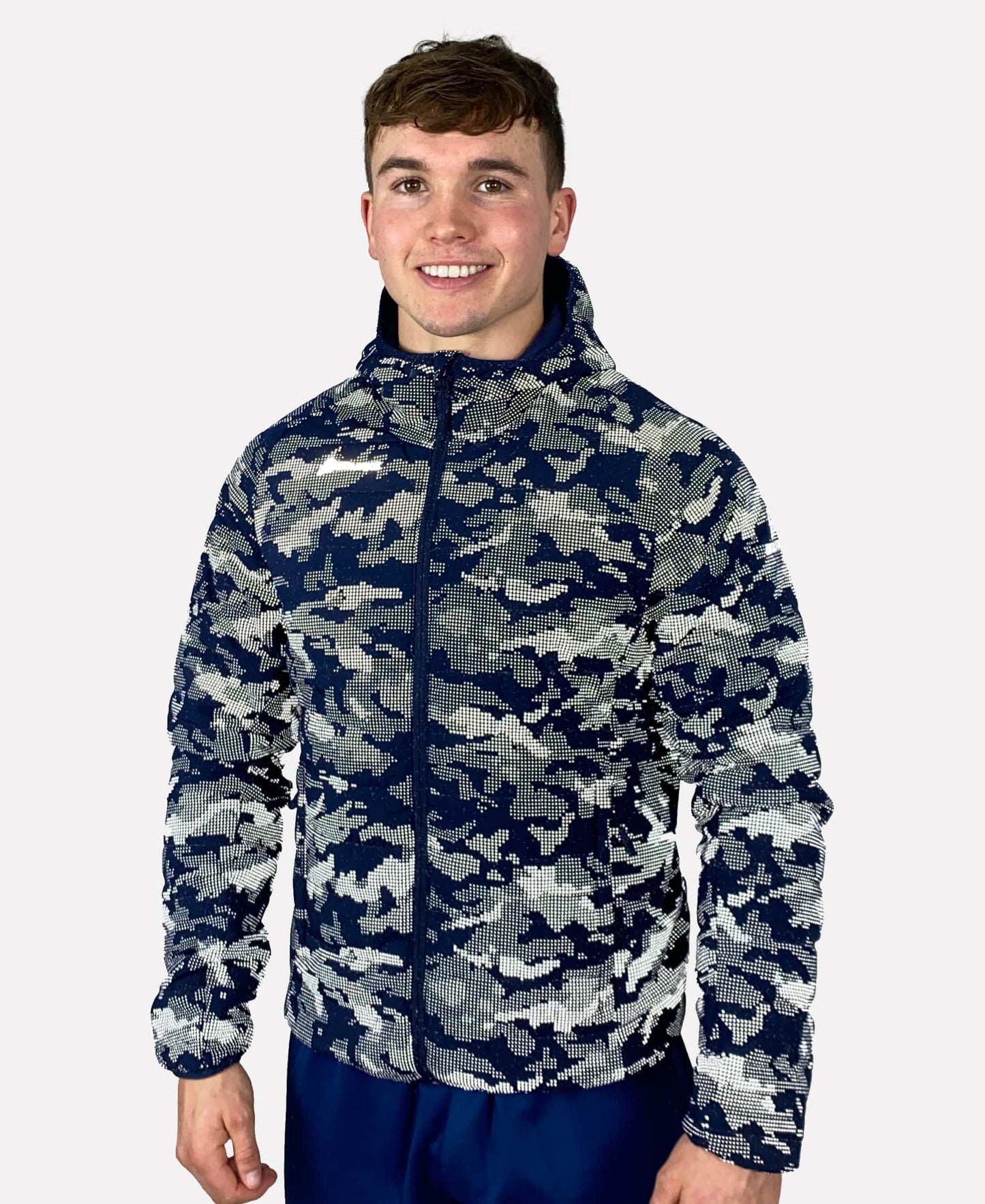 Reflective Camo Adult Jacket (Navy) LARGE