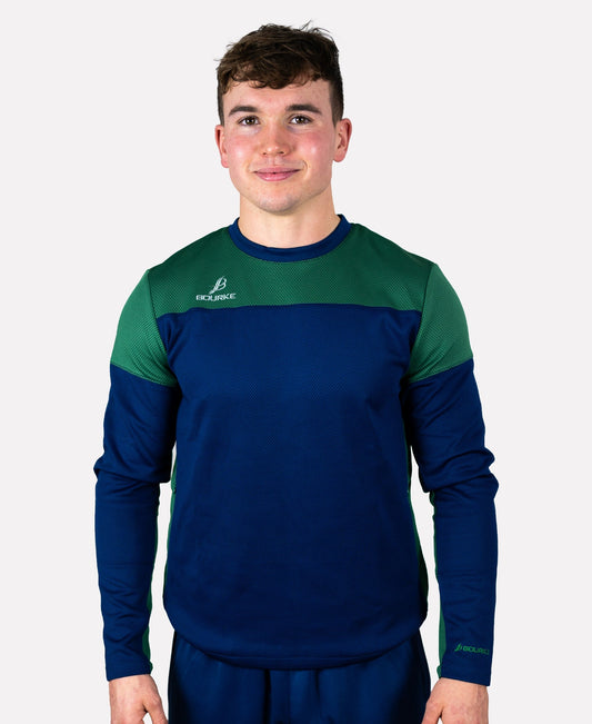TACA Adult Crew Neck (Green/Navy) MEDIUM
