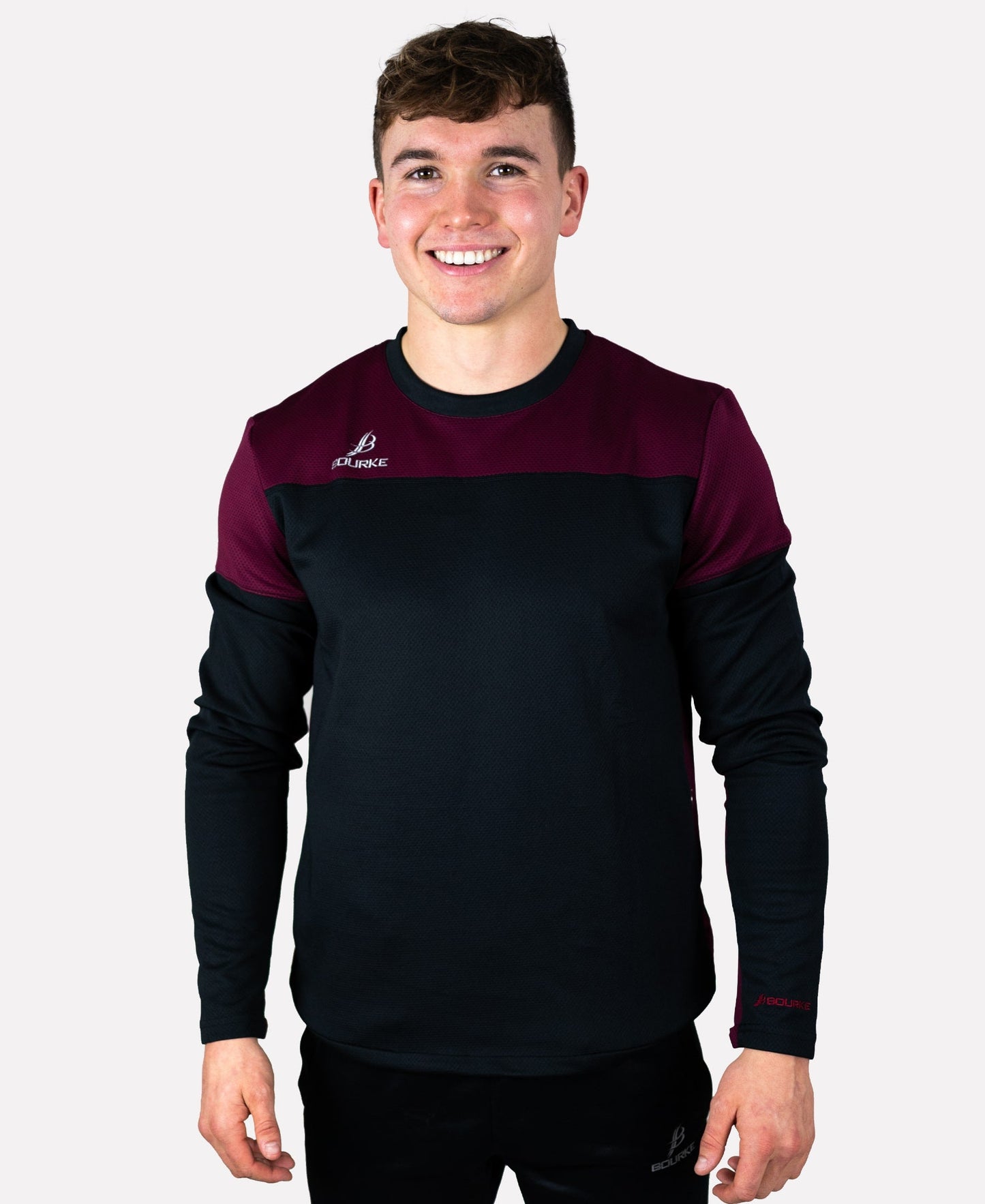TACA Adult Crew Neck (Maroon/Black) SMALL