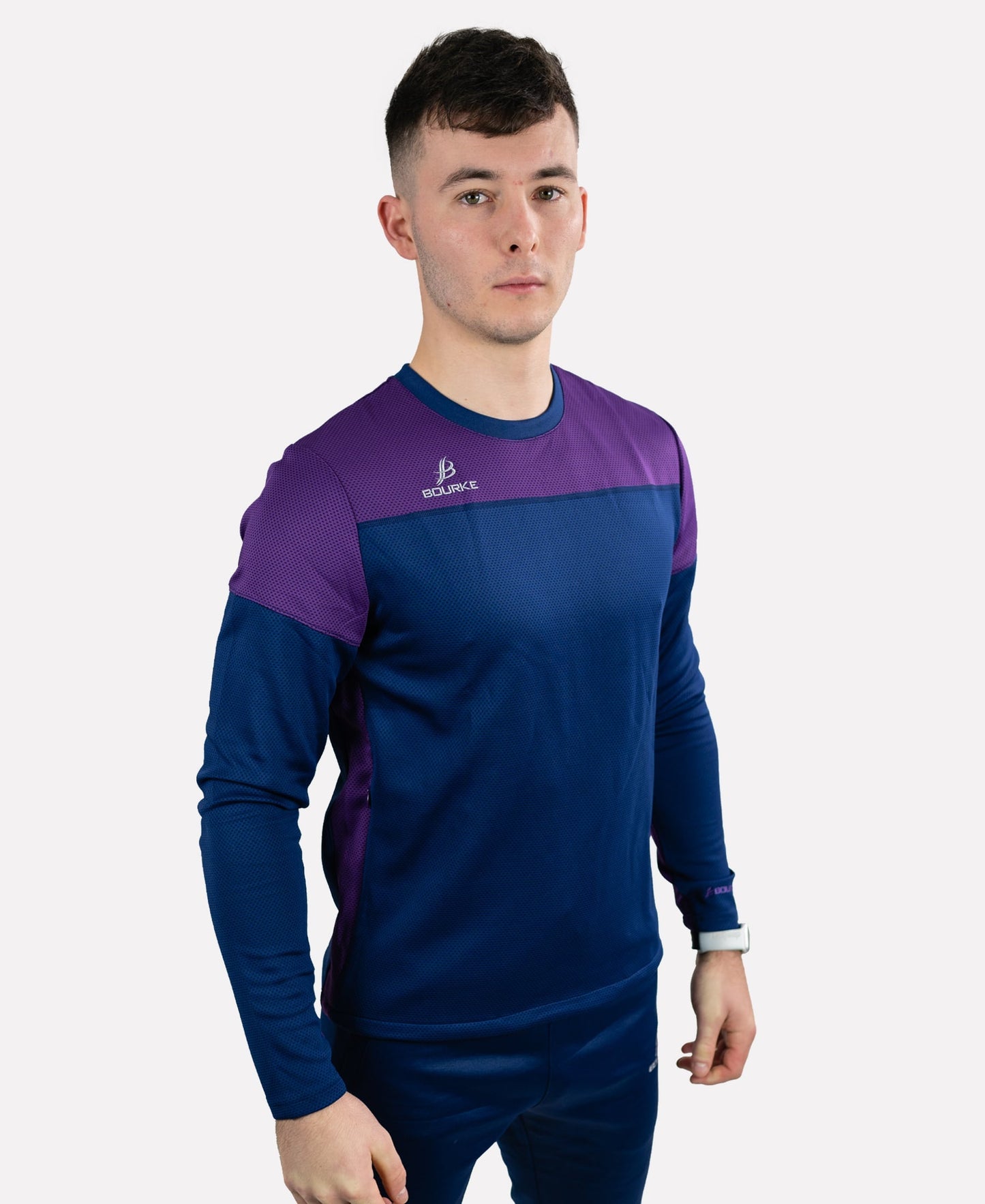 TACA Adult Crew Neck (Purple/Navy) MEDIUM