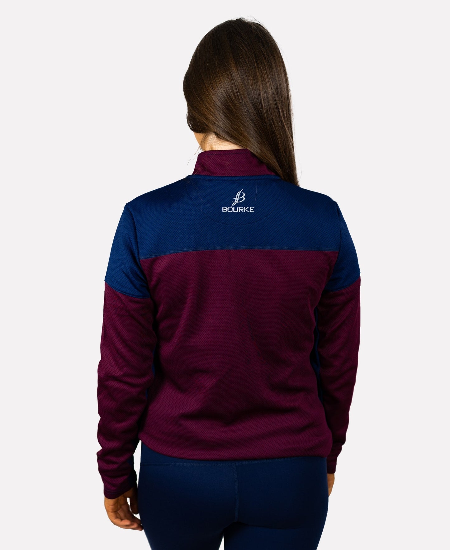 TACA Kids Half Zip (Maroon/Navy) Age 7/8