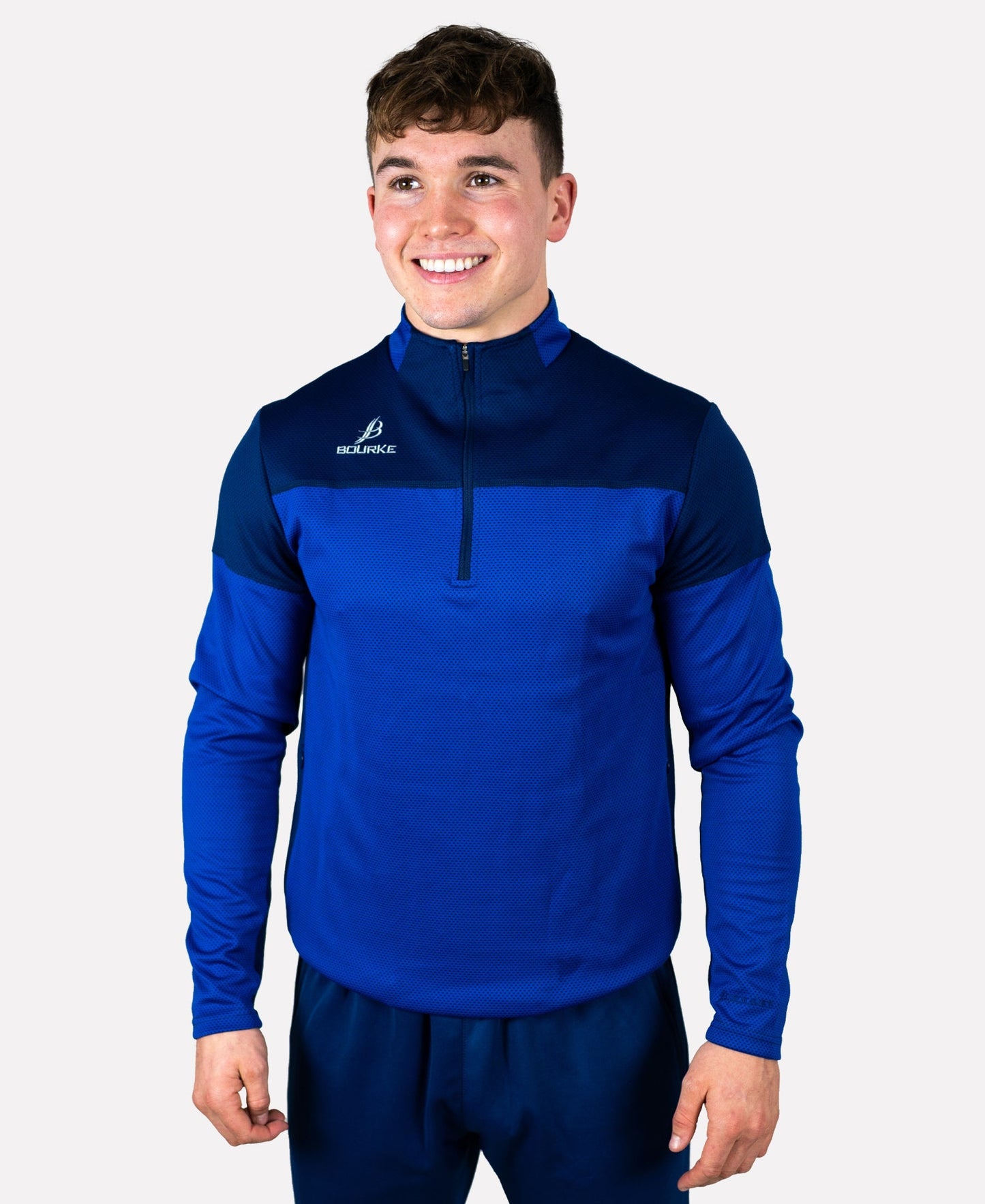 TACA Adult Half Zip (Blue/Navy) SMALL