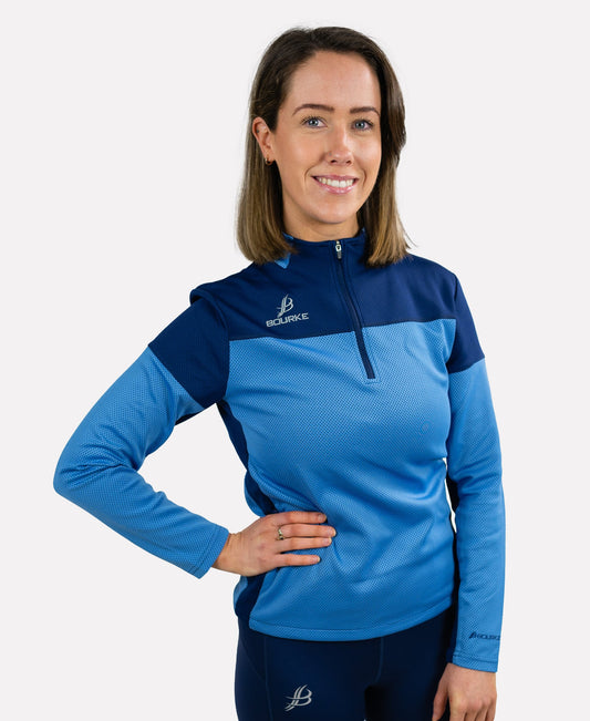 TACA Kids Half Zip (Sky Blue/Navy) Age 9/10