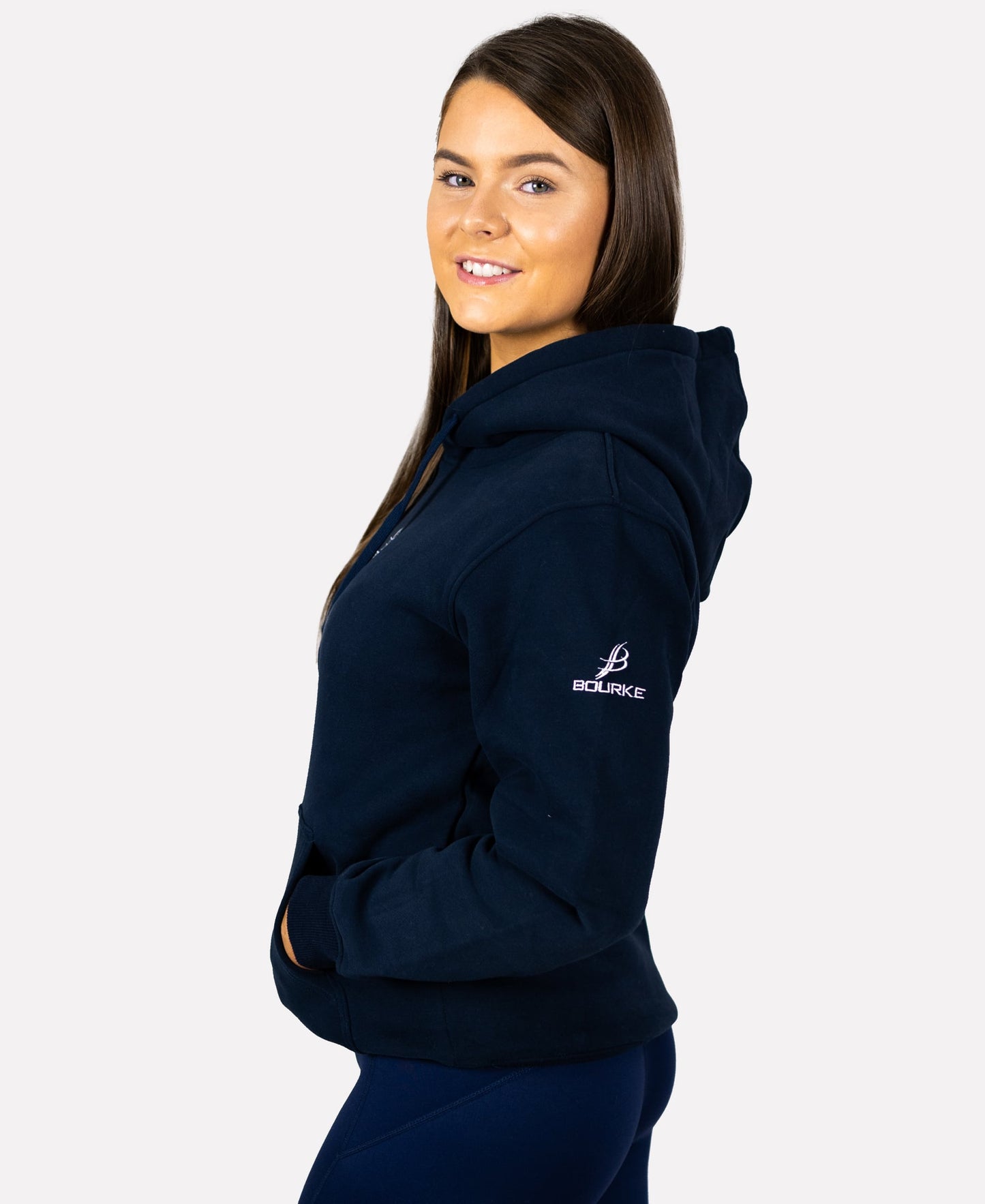 Suir Fleece hoody Navy SMALL